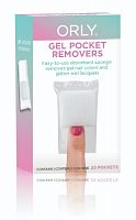 Пакетики для растворения гель-лака и лака с блестками ORLY Pocket Removers 20шт/уп